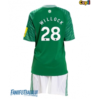 Newcastle United Joe Willock #28 Echipament de Fotbal Replică 2025-26 Copii Deplasare (+ Șorturi)